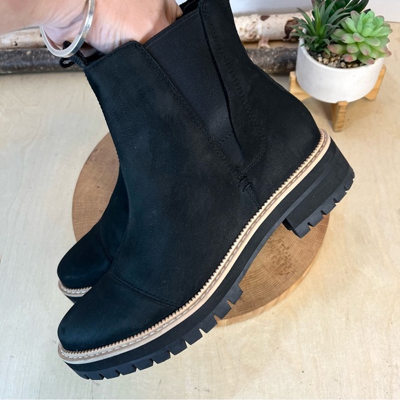 TOMS | Dakota Water Resistant Leather Lugged Chelsea Boots Size 8.5 - Picture 13 of 16